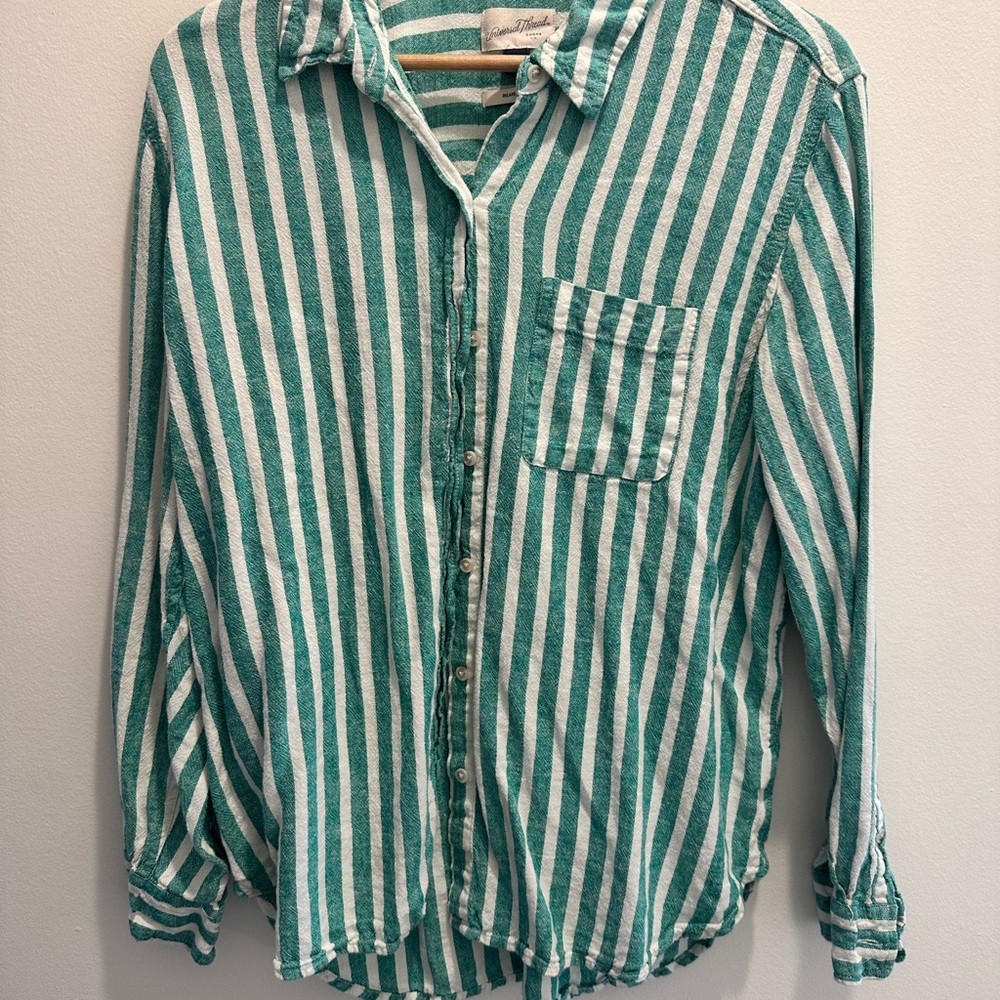 A New Day Striped Button up